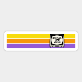 Schrab Home Video Stripes Sticker